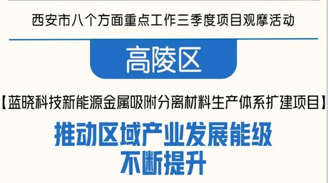 西安市重点项目观摩团走进蓝晓科技